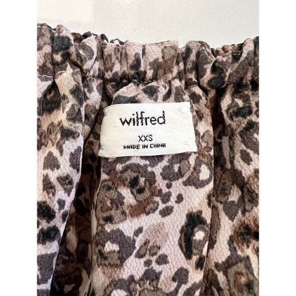 Aritzia Wilfred Promener Blouse in Leopard Size XXS - Picture 4 of 4
